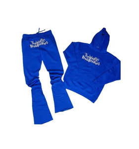 Ensemble pantalon de survêtement évasé et sweat à capuche OEM de gros Vêtements de sport de jogging élégants pour un style de vie actif - Product Image 1