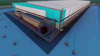 Centro Logístico, Almacén, Centro de Distribución, Cinta Transportadora, Muelle de Carga, Almacenamiento de Cadena de Frío, Edificio de Estructura de Acero
