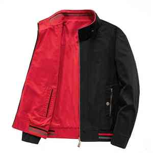 Chaqueta Bomber Delgada de Último Diseño 2025, Chaqueta de Verano Delgada con Cuello Alto y Logotipo Frontal para Hombre, Reversible - Product Image 6