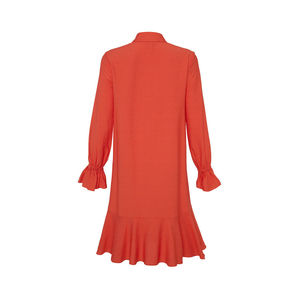 เสื้อคลุมโครเชต์ลายปะการังพร้อมชายระบายสำหรับผู้หญิงไซส์พลัส - Product Image 3