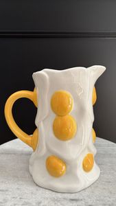 CRÉATIVE CLASSIQUE Design Pichet à eau en résine de polyester Texture en résine avec motif de tourbillon d'abricot pour la cuisine Cadeaux de Noël - Product Image 4