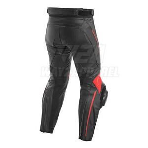 Pantalones de cuero de moto hechos a medida estilo OEM pantalones de carreras de cuero de motocicleta de alta calidad - Product Image 3