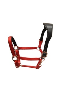 Licou de cheval en nylon personnalisé avec boucles de quincaillerie de qualité supérieure Sangle en PP et colliers de tête de cheval en acier en laiton licou de cheval en nylon souple - Product Image 5