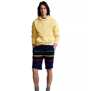 <b>Men's</b> Best Quality Casual Mid Elastic <b>Cargo</b> <b>Shorts</b> Quick Dry Breathable 100% Cotton Fleece Sweatshirts Vintage Solid Pattern - Product Image 6