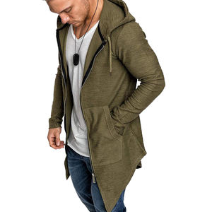 Sudadera larga de neopreno para hombre, con cremallera de doble cara, estilo popular, hecha con Material polar de alta calidad - Product Image 2