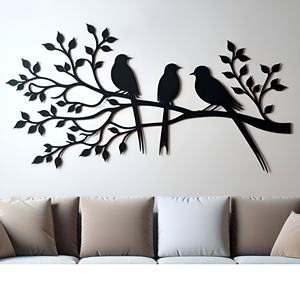 Elegante arte de pared de metal de latón y hierro y colgantes Arte de pared minimalista Tamaño personalizado Colgantes de pared de metal enmarcados - Product Image 3