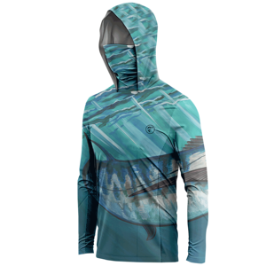 Design personnalisé sublimé UPF 50 + sweats à capuche de pêche à manches longues à séchage rapide vêtements de pêche unisexe pour grande taille grande taille - Product Image 3