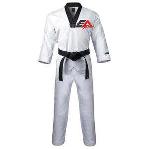 Uniforme de Taekwondo de Artes Marciales, Fabricado en Fábrica, 100% Algodón, Color Personalizado, Impresión por Transferencia de Calor, Personalización de Marca - Product Image 1