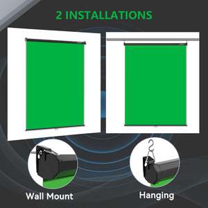 Pantalla Verde Retráctil de 5 x 7.2 Pies para Estudio de Fotografía con Iluminación - Product Image 5