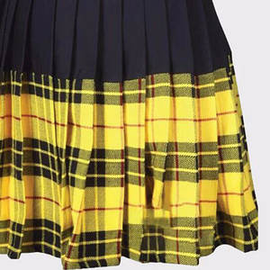 Tartán Macleod of Lewis, Kilt Híbrido Moderno, Negro con Pliegues Amarillos, Algodón, 2026 - Product Image 6