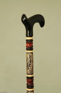 VARNISHED 15 YEARS TRADITION Factory Custom UNIQUE Design Popular 122cm Varnished Camping Wooden Hiking <b>Pole</b> Walking Stick - Product Image 6