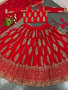 Venta caliente diseñador nupcial Lehnga Choli para fiesta de boda desgaste Lahnga Choli India 2023 vestido de diseño a precio mayorista - Product Image 4