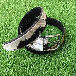 Ceinture en cuir de vachette de qualité supérieure avec boucle en alliage |   Mode Western Rustique, Imprimé Animal, Robuste, Écologique, Respirant - Product Image 4