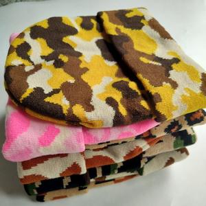 Wholesale Winter Warm Acrylic Knitted <b>Beanie</b> Cap Knit Camouflage Print <b>Beanie</b> With Custom Logo Men <b>Women</b> latest style <b>beanies</b> - Product Image 2