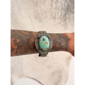 Randy Boyd Royston Fashion <b>Cuff</b> <b>Bracelet</b> with Turquoise & Sterling <b>Silver</b> Elegant Accessory - Product Image 2