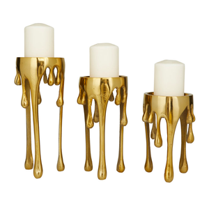 Elegante Candelabro de Aluminio Dorado para Bodas, Decoración Navideña Única para el Hogar y Accesorios para Cumpleaños/Celebraciones - Product Image 5
