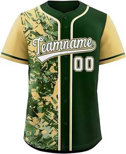 Maillots de baseball pour hommes de haute qualité, chemises à manches courtes à boutons, couleur unie, uniformes de baseball sportifs - Product Image 1