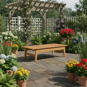 Muebles de mesa de comedor hechos de madera de teca antigua de alta calidad, diseño simple, duradero y resistente. - Product Image 4