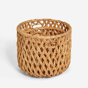 Ensemble de 2 paniers de rangement en jacinthe d'eau naturelle, panier de rangement fait à la main, vente en gros, écologique, fabriqué au Vietnam - Product Image 2