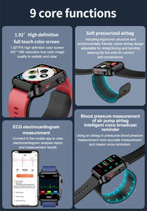 2025 Neue Hochwertige S11 Luftpumpe Blutdruck Sauerstoff EKG Temperatur Luftpumpe+Luftbeutel Gesundheits-Smartwatch - Product Image 4