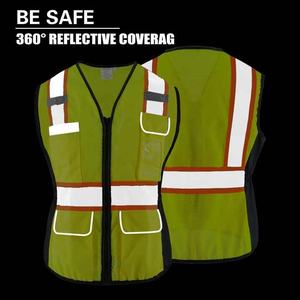 Chaleco de Seguridad Ligero de Malla de Poliéster Resistente a Ácidos con Tela de Neón para Alta Visibilidad, Unisex, para Trabajo Nocturno - Product Image 2