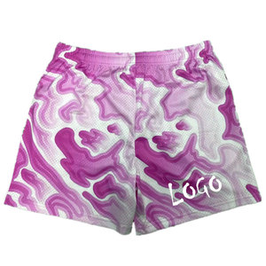 Pantalones Cortos Deportivos Unisex Personalizados 2025, Casuales, de Malla, para Baloncesto, Natación, Correr, de Poliéster Transpirable, de Secado Rápido, con Estampado por Sublimación 3D - Product Image 5