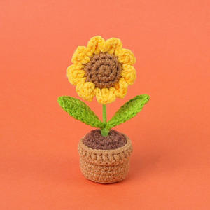 Customizable Handmade Crochet Plant Potted Doll Ornaments for School, Graduation, Teacher's Day, Thanksgiving Gifts - Product Image 2
