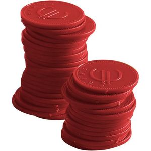 Marqueurs rouges BarUp, 100 pièces, diamètre 25 mm, lot de 100 stylos marqueurs - Product Image 1