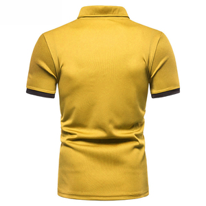 Polo DE FÁBRICA DE Pakistán para hombre, jersey de tela de alta calidad, manga corta, ajustado, solapa, bloque de Color, botón, decoración impresa - Product Image 6