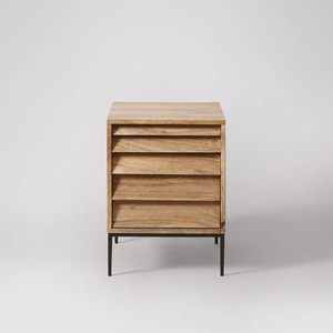 Mesita de noche de madera blanca moderna Kusum, cajones de armario, venta directa de fábrica, muebles de Hospital para dormitorio y hogar, sala de estar - Product Image 5