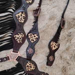 Luxe Personnalisé Premium Western Cheval Headstall Collier De Poitrine Haute Qualité Équestre Équitation En Cuir Strass À La Main Cheval - Product Image 6