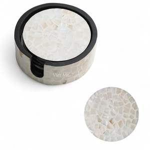 Posavasos de Nácar Estilo Bohemio Hechos en Vietnam para Hostelería, Decoración de Interiores, Venta al por Mayor - Product Image 1