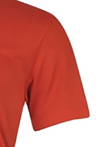 <b>Men's</b> <b>Red</b> Short Sleeve Crew Neck T-<b>Shirt</b> With Left Chest Letter Logo - Product Image 2