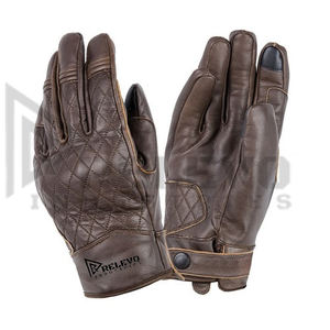 Guantes de Motociclismo Deportivos Encerados, Compatibles con Pantalla Táctil, Guantes de Cuero Encerados para Motocicleta, Nuevo Diseño, Logotipo Personalizado - Product Image 2