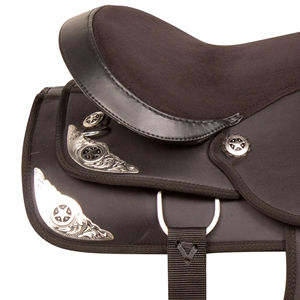 Tapis de selle d'équitation Selle intégrée en cuir véritable pour équipement d'équitation Selles de cheval en peau de vache véritable - Product Image 6