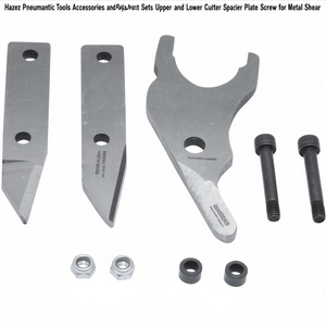 Juego de Repuesto de Accesorios y Piezas para Herramientas Neumáticas Hazet: Placa Espaciadora Superior e Inferior y Tornillo para Cizalla de Metal - Product Image 2