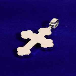 Luxueux Baguette Leb Grown Diamant Pendentif Croix Glacée Hip Hop Bijoux Diamant Pierre 925 Argent Religieux Cadeau Fine Pendentifs - Product Image 2
