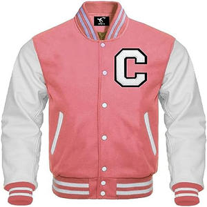 Veste universitaire en satin avec broderie personnalisée de haute qualité pour hommes veste de baseball grande taille à la mode avec des logos sains - Product Image 2