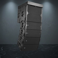 Haut-parleur passif double 10 pouces LS3 Line Array, modèle LA210, boîtier en bois, audio mono, garantie 3 ans, 500W, sensibilité 16Ω