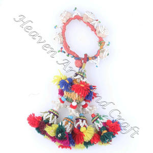 Pulsera de moda Vintage con cuentas hechas a mano indias para mujer, pulseras gitanas antiguas, pulsera de brazo tribal BANJARA auténtica, tobillera - Product Image 6
