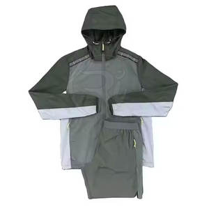 Conjunto corto cortavientos para hombre, transpirable, cómodo para hacer ejercicio, trotar y días informales - Product Image 5