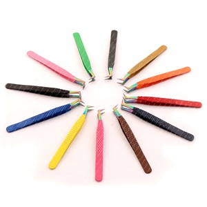 Pince à épiler droite en acier inoxydable antistatique disponible dans toutes les couleurs pour les cils - Product Image 4