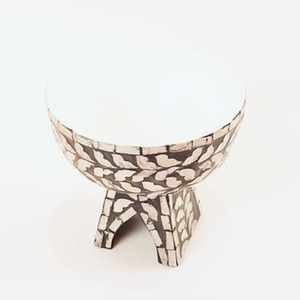 Cuenco de nácar natural hecho a mano con soporte de exhibición de pastel moderno precio al por mayor de Vietnam - Product Image 2