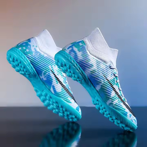 High-Top Fußballschuhe für Herren für Kunstrasen und Hallennutzung mit Knöchelwickel-Sockenöffnung und flacher Sohle - Product Image 5