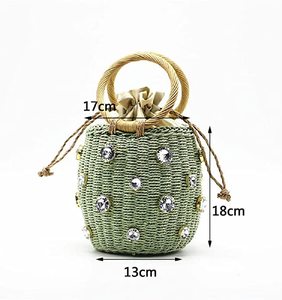 Sac fourre-tout en paille pour femmes grande capacité Shopping fourre-tout bohème sac à bandoulière voyage sac de plage avec doublure OEM - Product Image 6
