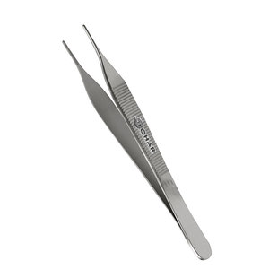 Fórceps de grado profesional Fórceps de vendaje Adson 4 3/4 "dentado estándar alemán quirúrgico uso de acero inoxidable reutilizable - Product Image 1