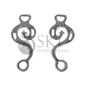 La mejor calidad de acero inoxidable Hackamore Shanks Venta al por mayor Venta caliente Equitación Bitless Western Bits OEM ODM Productos ecuestres - Product Image 3