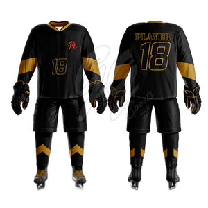 Poliéster de alta calidad hecho uniforme de hockey sobre hielo personalizado hecho en fábrica uniforme de hockey sobre hielo de bajo precio - Product Image 1