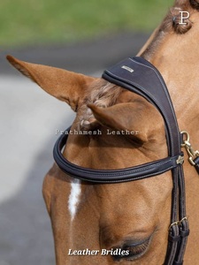 Brida de caballo de Cuero al por mayor, estilo inglés occidental personalizado, brida de equitación de cuero genuino, proveedor mayorista, tendencia 2025 - Product Image 5
