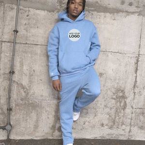 Chándal para hombre con bolsillos con cremallera, sudaderas con capucha, chándal, 2 piezas, correr, trotar, deportes, chándal informal - Product Image 1